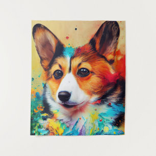 Tenture Corgi chien animal animal familier adorable compag