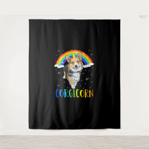 Tenture Corgicorn Corgi Unicorn Girls Garçons Enfants Rain