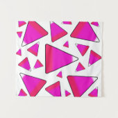 Tenture Corne à bonbons en rose (Devant (Horizontal))