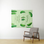 Tenture Cornichons Concombre Vert Baby Shower Fantaisiste (En situation (horizontale))