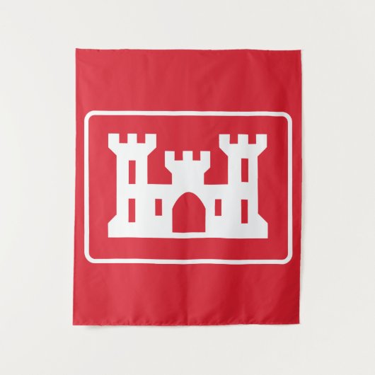 Tenture Corps des ingénieurs américains DOD Military (Devant)