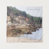 Tenture Coruna, Espagne | Vue Océanique Avec Falaises Pitt (Devant)