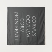 Tenture Corvus oculum corvi non éuit (Devant (Horizontal))