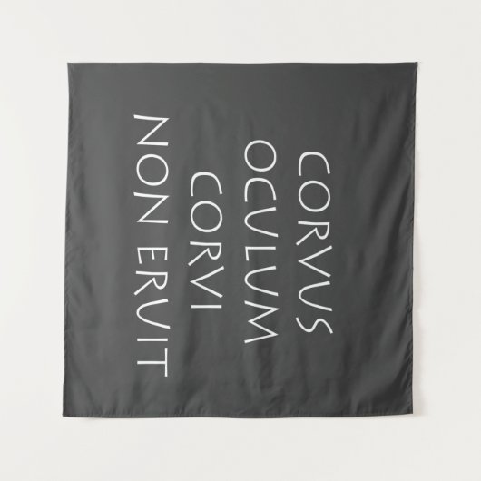 Tenture Corvus oculum corvi non éuit (Devant (Horizontal))