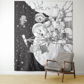 Tenture cosmos (En situation)