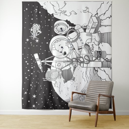 Tenture cosmos (En situation)