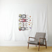 Tenture Costume de lapin mignon Halloween (En situation (horizontale))