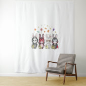 Tenture Costume de lapin mignon Halloween (En situation)