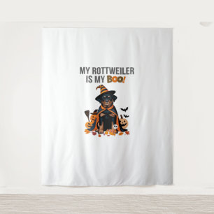 Tenture Costume d'Halloween Rottweiler Mon Rottweiler est