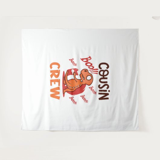 Tenture Costume Éffrayant Dinosaure Halloween à l'équipage (Devant (Horizontal))