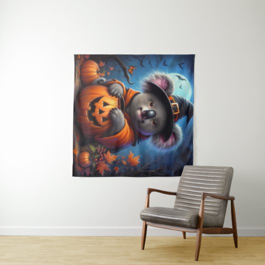 Tenture Costume Koala Halloween (En situation (horizontale))