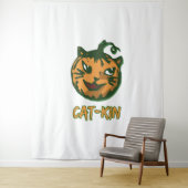 Tenture Costumes Halloween Chat Noir (En situation)
