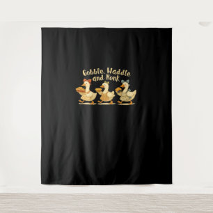 Tenture Cosy Automne Saison Oie Gobble Waddle Honk Cute Co