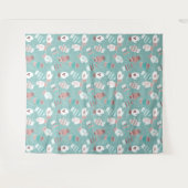 Tenture Cosy hiver Noël Mittens Motif à Mint (Devant (Horizontal))