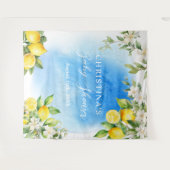 Tenture Côte d'Amalfi Baby shower Itay Lemons (Devant (Horizontal))