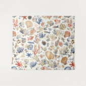 Tenture Côtière rustique - Coquillages, Starfish, Reef (12 (Devant (Horizontal))