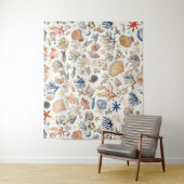 Tenture Côtière rustique - Coquillages, Starfish, Reef (12 (En situation)