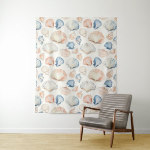 Tenture Côtière rustique - Coquillages, Starfish, Reef (21