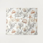 Tenture Côtière rustique - Coquillages, Starfish, Reef (31 (Devant (Horizontal))