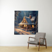 Tenture Cottage de Noël 1 (En situation)