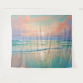 Tenture Coucher de soleil au calme des paysages de plage (Devant (Horizontal))