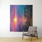 Tenture Coucher de soleil fantastique (En situation)