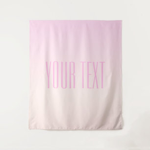 Tenture Coucher de soleil ombré rose à pêche avec texte pe