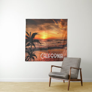 TENTURE COUCHER DE SOLEIL PERSONNALISÉ CALIFORNIE PLAGE BE