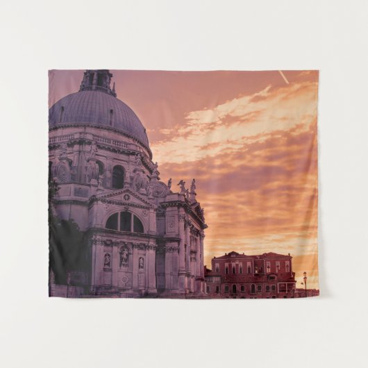 Tenture Coucher de soleil sur la basilique de Venise (Devant (Horizontal))