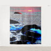 Tenture Coucher de soleil sur la mer..... (Devant)