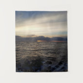 Tenture Coucher de soleil sur la mer du Nord (Devant)