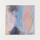 Tenture Coucher de soleil sur la Seine Claude Monet (Devant (Horizontal))