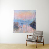 Tenture Coucher de soleil sur la Seine Claude Monet (En situation)