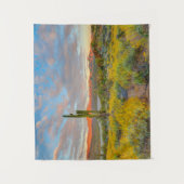 Tenture Coucher du soleil sur le paysage désertique (Devant)