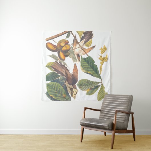 Tenture Coucou à bec jaune Audubon (En situation (horizontale))