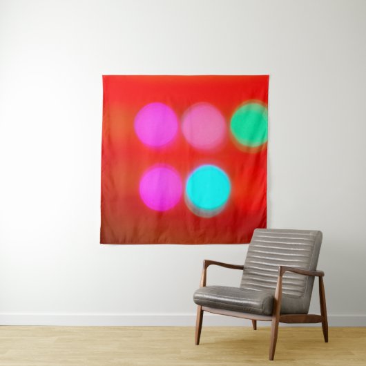 Tenture Couleur Abstrait rouge flou arrière - plan bokeh l (En situation)