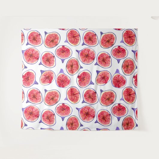 Tenture Couleur d'aquarelle des tranches de fibres (Devant (Horizontal))