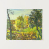 Tenture Couleur d'aquarelle solaire sur soie (Devant (Horizontal))