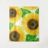 Tenture Couleur d'eau des fleurs de soleil (Devant)