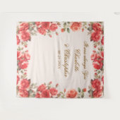 Tenture Couleur d'eau romantique Roses Mariage arrière-pla (Devant (Horizontal))