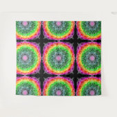 Tenture Couleur éclater Rainbow Prism Mandala (Devant (Horizontal))
