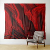 Tenture Couleur rouge rouge marbre rouge (En situation (horizontale))