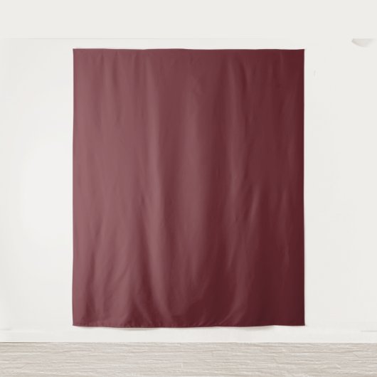Tenture Couleur rouge Vin solide (Devant)