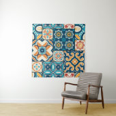 Tenture Couleur traditionnelle portugaise ornée (En situation (horizontale))