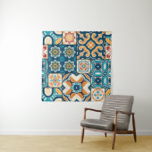 Tenture Couleur traditionnelle portugaise ornée (En situation)