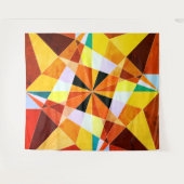 Tenture Couleurs chaudes Cool formes géométriques angulair (Devant (Horizontal))