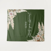 Tenture Couleurs de la Terre Mariage Herbe de la Pampa Ros (Devant (Horizontal))