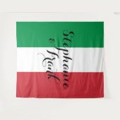 Tenture Couleurs du drapeau italien pour un mariage (Devant (Horizontal))