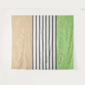 Tenture couleurs modernes Abstraites beige menthe vert bla (Devant (Horizontal))