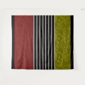 Tenture couleurs modernes Abstraites rouge vert blanc noir (Devant (Horizontal))